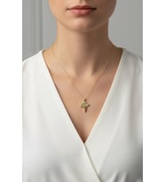 Bulut Kolye Şimşek 925 Ayar Gümüş (Gold)