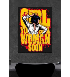 Woman Soon Ahşap Poster (27x18)