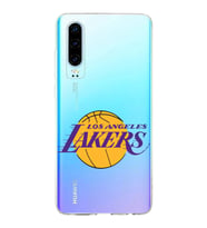 Huawei P30 Uyumlu Kapak LA Lakers Tasarımlı Şeffaf Silikon Kılıf
