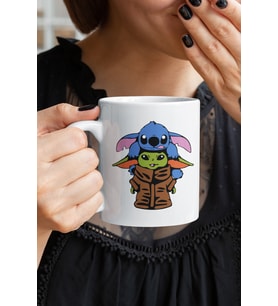 Baby Yoda Stİtch Baskılı Kupa Bardak