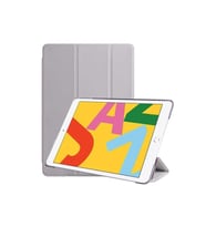 Apple iPad 10.2 (8.Nesil) Uyumlu Zore Smart Cover Standlı 1-1 Kılıf (Gri)