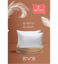 Eve 2 adet Pollycotton Kılıflı Silikon Yastık 50 x 70 cm 900 gr