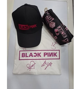 BLACKPİNK UNİSEX T-SHİRT ŞAPKA KALEMLİK KOMBİN