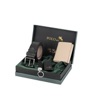 Polo Air Erkek Mıknatıslı Cüzdan Kemer Çakmak Anahtarlık Kombin Seti Vizon Siyah Renk CHM-04-V (Vizon - Siyah)