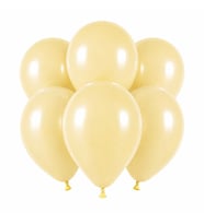 Fil Dişi Renk Lateks Pastel Balon (30 cm) - 6 Adet