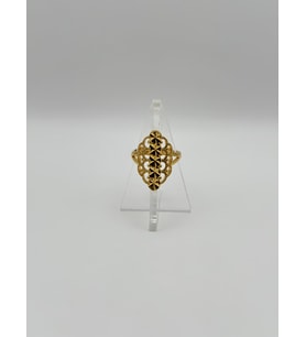 Arnes Jewelry Çelik 22 Ayar Altın Kaplama Ayarlanabilir Yüzük