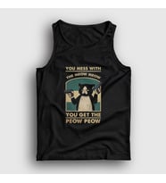 Presmono Unisex Siyah You Mess With The Meow Kedi Kedili Atlet 505393tt