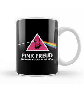 Pink Freud The Dark Side Of Your Mum Fun Psychologyfor Psychologist Therapists Shrinks And Psyc Kupa Bardak Porselen