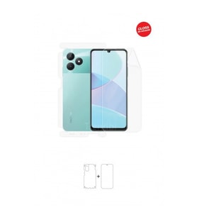 REALME C51 ÖN, ARKA VE YAN TAM KAPLAMA 360 DERECE FULL BODY KORUYUCU TPU  FİLM