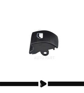 Peugeot 207 ve Citroen Berlingo için Cam Düğme Kapağı- Sağ  (Gri)