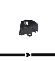 Peugeot 207 ve Citroen Berlingo için Cam Düğme Kapağı- Sağ  (Gri)