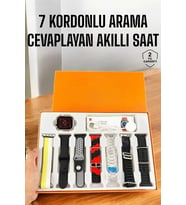 Akıllı Saat 7 Kordonlu Bildirim Görebilen Metal Kordon Gps Özelliği
