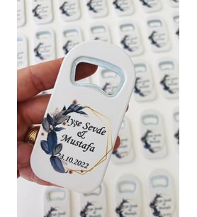 25 Adet Çiçek Temalı Baskılı Açacak Magnet Söz, Nişan, Nikah, Yenidoğan ve Yaş Magnet
