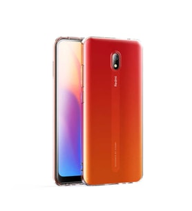 Xiaomi Redmi 8A Kılıf Şeffaf Silikon Hibrit Case (Renksiz)