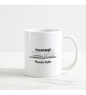 Tarih Öğretmeni Kupa Bardak (2. Tasarım) (Beyaz)