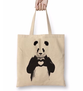 Panda Love Bez Çanta Uzun Saplı