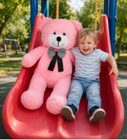 50 cm Yumuşak Peluş Ayıcık – Çocuklar İçin Sevimli Hediye Seçeneği (Pembe)