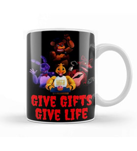 Give Gifts Life Fnaf Kupa Bardak Porselen