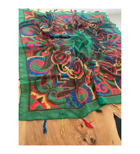 Etnik 110 x 110 cm Pareo Eşarp Şal Paisley 1757089