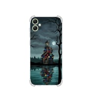 PrintiFy Samsung Galaxy A06 ile Uyumlu Simya Serisi Gölge Ve Cam Tasarımlı Uv Baskılı Köşe Korumalı Antişok Kılıf