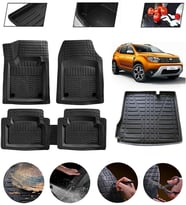 Dacia Duster 4X2 2018-2023 Uyumlu Paspas Araca Özel Bagaj Havuzu MBS Siyah