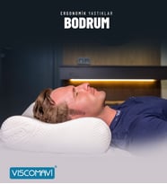 Viscomavi Bodrum Ortopedik Visco Yastık Ergonomik Hafızalı Visco Yastık
