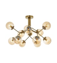 AVONNI AV-60191-12E Eskitme Kaplama Modern Avize E14 Metal Cam 80cm