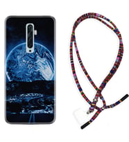 Oppo Reno 2Z 4 Lite 4 Pro 5 6 7 A31 Kılıf Boyun Asklı Rasta Silikon Mavi Gece 1605
