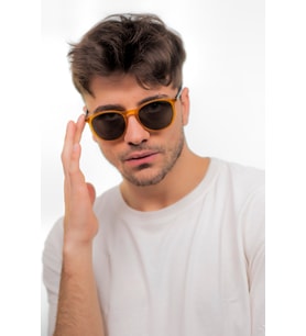 Unisex Matte Mustard Güneş Gözlüğü