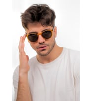 Unisex Matte Mustard Güneş Gözlüğü