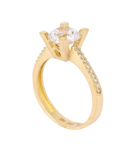 Cigold Tektaş Yüzük 14 Ayar Altın 2,71 Gr OA-K21101028870