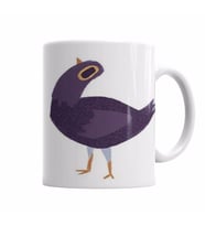 Trash Dove   Mor Güvercin Purple Facebook Sticker Çıkartma Emoji Smiley Syd Weiler Kupa Bardak Porselen
