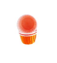 Cupcake Kalıbı Küçük Boy Düz Renk  44X35  MM (100 Adet)  Turuncu
