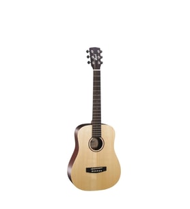 Cort EarthminiF-Adirondack Op Elektro Akustik Gitar, Çantalı, Open Pore