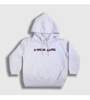 Presmono Unisex Çocuk Beyaz Delta Depeche Mode Kapüşonlu Sweatshirt 139949tt (Beyaz)