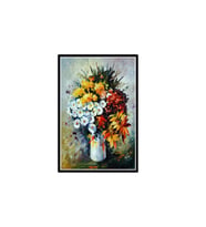 Çiçek Tasarımlı 20x30 Cm Retro Ahşap Poster