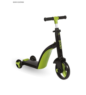 BOONY YEŞİL ÇOCUK SCOOTER- BİSİKLET 1 ÜRÜN 3 ÖZELLİK 50 KG TAŞIMA KAPASİTELİ (Standart)