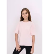 Toontoy Kız Çocuk Baskılı Tişört (Pudra)