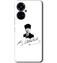 Tecno Camon 19 Pro Kılıf HD Desen Baskılı Kılıf - Kemal Atatürk İmza