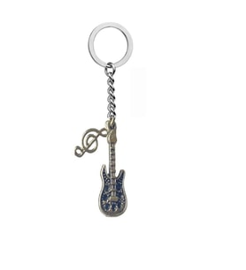Gitar Sol Anahtarlık Anahtarlık (Çok Renkli)