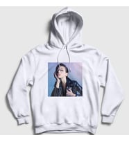 Presmono Unisex Beyaz Poster V3 Dua Lipa Kapüşonlu Sweatshirt 326341tt