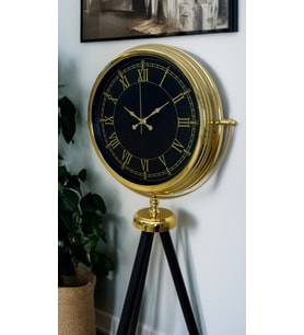 River World Ayaklı Saat Tripod İhtişam Gold