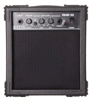 Angel ANG-10-BK 10 Watt Elektro Gitar Amfisi - Siyah (Başlangıç - Çalışma Amfisi)  Clean ve Overdrive Kanalları, 2 Bant EQ (Bass/Treble), Kulaklık ve Aux Girişi  Ölçüler: 235 x 155 x 235 mm