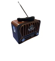 RT-826.m Klasik Retro Solar Enerjili Fenerli , Nostalji Bluetooth/USB/Sd/ Radyo Mp3 Player Müzik Kutusu