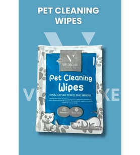 Pet Wipes E Vitamini Aloe Vera Destekli Evcil Hayvan Temizleme Havlusu 21x21 Cm