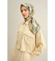 Armine 2025 Yaz Sezonu %100 Sura İpek Eşarp 9323D 80
