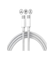 Huawei Matebook PRO Uyumlu /D/E/D14/D15/13 Usb-C Usb-C 20V/3A 65w 2 metre Hasır Örgülü Şarj Kablosu
