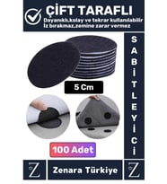 Kendinden Yapışkanlı İz Bırakmaz Tekrar Kullanılabilir Pratik Halı Kilim Kaydırmaz Cırt Bant 100Adet