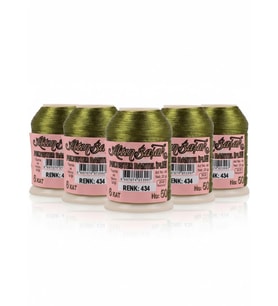 5 Adet Altınbaşak Oya ve Dantel İpi 20 gr - Royaleks - No: 434
