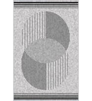 Eliana Home Baskılı, Yıkanabilir Kaymaz Taban Salon Halısı LNA0053-SD1161 100x150 cm (Gri)
